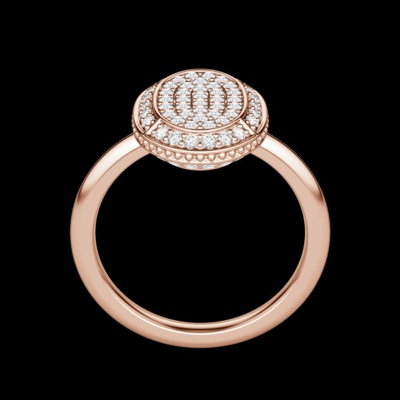 Oval Pavé Ring - Picture 8 of 9